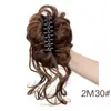 Peluca de Estilo Europeo y Americano con Moño de Bigotes de Dragón, Lazo para el Cabello con Pinza de Garra para Mujer, Herramienta Naturalmente Voluminosa para Recogidos, Accesorio para Moño de Cabello en Stock