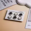 Ropa Versátil Combinada con una Hebilla de Turbante Sencilla, Hebilla para Pañuelo de Cabeza Fija con Goteo de Aceite de Aleación Vintage, Estilo Geométrico Fantasía Negro