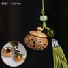 Sândalo Verde Esculpido Vintage Oco Sachê Acessórios Chaveiro Corrente de Celular Bolsa de Carro Acessórios Pingente Hanfu Natural