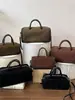 Cross2026 Otoño Nuevo Estilo Coreano Retro Gamuza Bolso Boston Textura Simple de Mano Hombro Cruzado