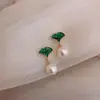 Novos Brincos de Prata Esterlina Brincos Brincos Femininos Exclusivos Nicho Coreano Retro Brincos de Pérola Versátil Fada Elegante Joias