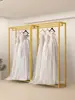 Perchero para Ropa, Percha de Hierro para Vestido de Novia Hanfu, Percha para Ropa Antigua para Tienda de Fotografía de Viajes, Perchero para Ropa de Hombre y Mujer, Diseño Simple de Pie