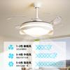 Lámpara Ventilador Color Crema para Dormitorio, Silenciosa, Espectro Completo, Estilo Sencillo, Lámpara Ventilador de Techo Integrada, Luz Principal para Sala de Estar, Luminarias Zhongshan