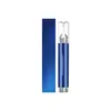 Botella de vacío azul electrochapada estilo bolígrafo para dispensar esencia para el cuidado del cabello, diseñada para fortalecer las raíces del cabello y eliminar la caspa