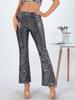 Pantalones acampanados de cintura alta de moda de venta caliente transfronteriza para mujer, europeos y americanos, elásticos, delgados, casuales, ajustados