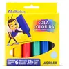 Cola escolar (colorida) Caixa C/06 Cores 23G (S)