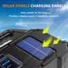Reflector multifuncional transfronterizo para exteriores, resistente al agua, con energía solar, linterna de luz potente, lámpara portátil COB, venta al por mayor