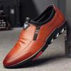 Novos Sapatos de Couro para Homens Primavera e Outono, Solas Macias, Couro Macio, Sapatos Confortáveis para Pais de Meia-Idade, Sapatos de Couro Casuais de Negócios para Homens, Sapatos Masculinos