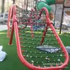 Red de escalada divertida para exteriores para niños, equipo de fitness y juego para niños de jardín de infantes, tobogán de red de cuerda, red de escalada de cuerda
