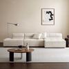 Moderno italiano creme estilo sofá módulo estilo nórdico simples pequeno apartamento sala de estar concubina tecido fosco