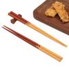 Palillos de madera de fábrica creativos para vajilla, palillos de sándalo rojo con incrustaciones, 22.5 cm, palillos japoneses puntiagudos artesanales