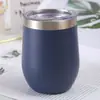 Taza de Huevo de Acero Inoxidable de 12 oz para Café Transfronteriza de Amazon, Taza de Huevo de Doble Capa, Taza de Huevo al Vacío, Copa de Vino con Forma de Cáscara de Huevo, Taza de Regalo