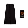 Pantalones de Invierno 2025 para Niñas Amybaby Nuevos Casual Versátiles Sueltos Rectos Adelgazantes Altos de Pierna Ancha