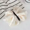 Pinza de Plátano de Tul con Volantes Extra Grande, Exquisita Pinza de Garra Scrunchie Grande, Para Adelgazar el Rostro, Elegante Pinza para Recoger la Mitad del Cabello