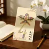 Marcador de Metal Estilo Chino Tradicional, Elegante y Exquisito, Diseño de Cometa de Papel, Regalo para Estudiante, Clip para Página de Lectura, Pequeño Regalo Cultural y Creativo