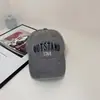 Gorra de béisbol retro americana, grande, para lavarse la cara, para hombre, estilo coreano, con letras para primavera y otoño para mujer.