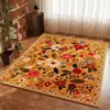 Alfombra bohemia floral transfronteriza para sala de estar y mesa de centro, cobertura completa de área grande, resistente a la suciedad y fácil de mantener