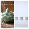 Queimador de Incenso de Prato Celadon Cerâmica Doméstico Interno Queimador de Incenso de Agarwood Queimador de Incenso de Lótus Zen Retro Ornamentos