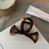 Versão Coreana 8,5cm Presilha de Cabelo Laço Vazado, Prendedor Simples para Rabo de Cavalo Alto para Mulheres com Senso de Sofisticação