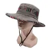 Chapéu de Pescador Estilo Étnico Personalizado, Chapéu de Sol Fashion para Viagens na Primavera e Verão, Chapéu Versátil Estilo Japonês Lavado e Desgastado Estilo Retrô