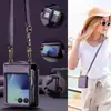 Adecuado para Funda de Teléfono Samsung Zflip7, Teléfono Plegable Zflip 40% de descuento, Tarjetero con Correa Cruzada Zflip8/Zflip5