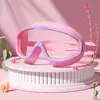 Gafas de Natación Infantiles de Marco Grande, Impermeables, Alta Definición, Antivaho, Gafas de Una Pieza para Niños y Niñas, Al por Mayor en Stock, Transfronterizo