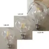 Lâmpada de LED estilo Edison luz clara luz branca quente 2700K dimerizável E14E27 rosca lâmpada de filamento retrô transfronteiriça