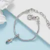 2025 Nuevo Moda de Goteo de Aceite Tortuga Azul Pluma Colorida Pulsera de Pastel Pequeño Accesorios de Joyería DIY con Cuentas
