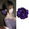 Horquilla para el cabello de flores con ambiente retro de súper hada, pasador lateral, moderno, elegante, exquisito, estético, pasador lateral, horquilla elegante de alta gama