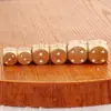 Dados de Cobre Puro Pulidos a Mano Estilo Retro Dados de Latón Dados Exquisitos Colador de Dados Girador Creativo de Mahjong Arte Metálico de Cobre