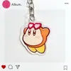 Llavero de Kirby Lindo Expresión Coreana Ins Acrílico Dibujos Animados Accesorio Colgante Decoración para Mochila Estuche