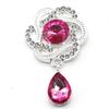Accesorios de joyería DIY populares de Europa y América, placa de flores, hebilla de diamante de aleación, broche colgante de gota de agua dorada, material para accesorios para el cabello