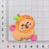 Etiqueta de mala de capivara fofa famosa na internet Kabibala acessórios sapatos flor comida brincar etiqueta de mala etiqueta de identificação pingente