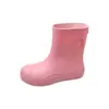Nuevas Botas de Lluvia Impermeables para Exterior Transfronterizas para Mujer, Botas de Lluvia de Media Caña con Suela Plana Antideslizante Resistentes al Desgaste para que las Mujeres las Usen Afuera