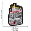Parches bordados personalizados de moda y geniales con ojos y labios, adecuados para chaquetas de mezclilla, bolsos y proyectos de bricolaje; parches termoadhesivos, disponibles en stock