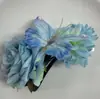 Placa de Niebla Qinlan Atmósfera de Principios de Primavera Pasador de Mariposa Hada de Flores Azul y Morado Temperamento Pasador Versátil Accesorios para el Cabello