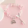 Pulsera de Joyería de Nuevo Estilo, Joyería de Cuentas de Cristal Estilo Coreano, Pareja, Estudiante, Pulsera Infantil, Joyería para Niñas al por Mayor