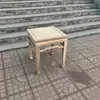 Nuevo rincón chino mesa sin terminar soporte para flores soporte para flores silla de olmo del norte juego de tres piezas mesa de café pequeña cuerpo blanco en blanco todo madera maciza mesa auxiliar
