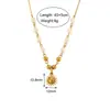 Juego de Accesorios de Perlas Simples Populares de Primavera Europeos y Americanos Acero Titanio Nicho Lujo Accesible Diseño Pulsera Collar para Mujer