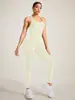 Roupa Feminina de Comércio Exterior Transfronteiriço Europeu e Americano Leggings Elásticas Sem Costura Macacão Roupa de Fitness Calças Macacão para Mulheres