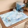 Alfombrilla Retro de Lujo Ligero para Encimera de Barro Diatomeas Resistente a la Suciedad Alfombrilla de Drenaje para Fregadero de Cocina Taza de Agua Secado Rápido Sin Lavado