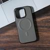 Nueva Funda para Teléfono Móvil Apple 18 Piel de Kevlar Tacto Cuero Succión Magnética Adecuada para 17Promax Funda Protectora de Alta Gama para Negocios para Hombres