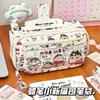 Lindo Estuche de Lona con Estampado de KT Cat de Gran Capacidad para Lápices para Niñas de Alto Valor para Secundaria