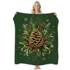 Manta de Franela de Ángel Navideño Simple Transfronteriza, Manta Cubierta para Aire Acondicionado Estampada, Manta Temática Navideña, Personalizable