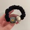 Nova Coleção Coreana de Scrunchies Plissados de Renda com um Toque de Luxo, Acessório de Prendedor de Cabelo Simples e Moderno com um Toque de Elegância