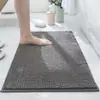 Alfombra de Piso de Chenilla de Pelo Corto Transfronteriza para Entrada, Dormitorio, Mesita de Noche, Cocina, Suave, Absorbente de Agua, Alfombra Antideslizante para Dormitorio