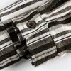 Camisa a Rayas Estilo Japonés Otoño Nuevo para Hombre Nanxia Disfraz Tendencia de Moda Versátil Holgada Casual