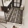 Alfombrilla de piso de tierra de diatomeas estilo bohemio para entrada y recibidor, antideslizante, resistente a la suciedad, resistente al desgaste, absorbente de agua, secado rápido