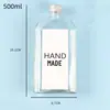 Garrafa de Bebida de Suco de Café de Extração a Frio 250ml Celebridade da Internet Estilo Ins com Tampa Garrafa de Vidro para Bebida Fria Feliz Chá Garrafa Pequena de Vinho