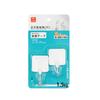 KM 206 Gancho quadrado forte gancho adesivo Punch-free Wall Hook Colar gancho chave 2PCs atrás da porta
